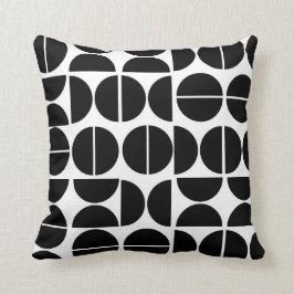 Moderner Kreis abstrakt Mitte des Jahrhunderts Kissen