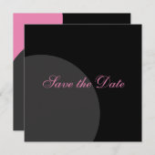 Moderner Kreis Save the Date (Vorne/Hinten)