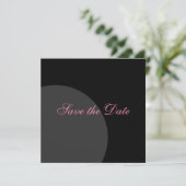 Moderner Kreis Save the Date (Stehend Vorderseite)