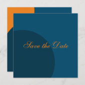 Moderner Kreis Save the Date (Vorne/Hinten)