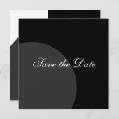 Moderner Kreis Save the Date (Vorne/Hinten)