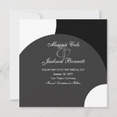 Moderner Kreis Save the Date (Rückseite)