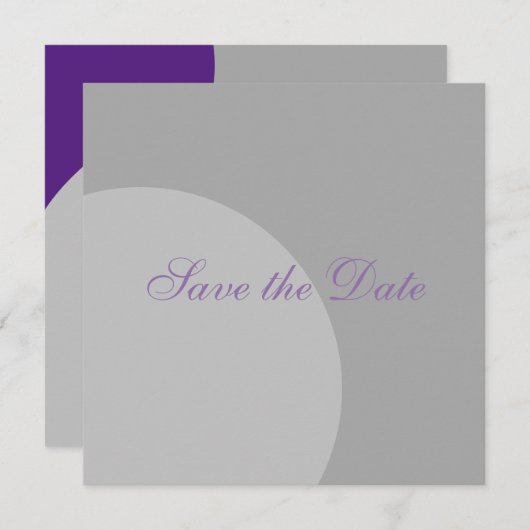 Moderner Kreis Save the Date (Vorne/Hinten)