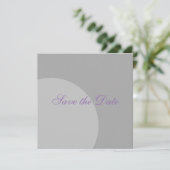Moderner Kreis Save the Date (Stehend Vorderseite)