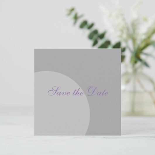 Moderner Kreis Save the Date (Stehend Vorderseite)
