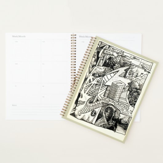 "Moderner Krieg", Tinte zeichnend Planer (Anzeige)