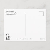 "Moderner Krieg", Tinte zeichnend Postkarte (Rückseite)