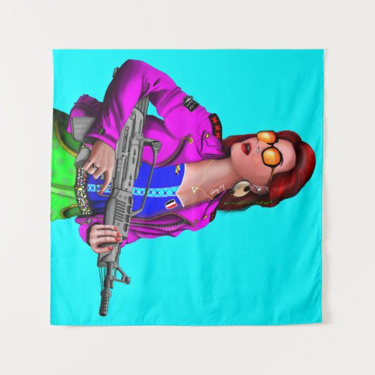 Moderner Krieg Wandteppich (Vorderseite (Horizontal))