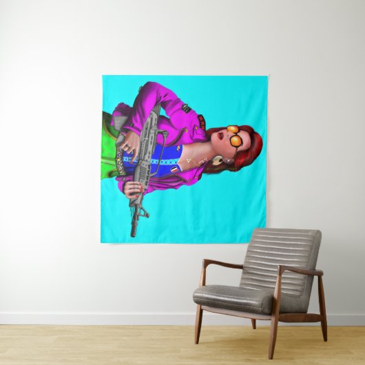 Moderner Krieg Wandteppich (Beispiel (Horizontal))