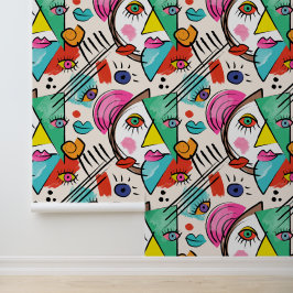 Moderner Kubismus Abstrakte Künstlerische Female F Tapete