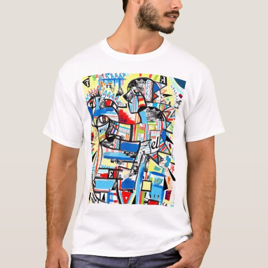 Moderner Kubismus T-Shirt (Vorderseite)