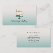 Moderner Kuchen Visitenkarte (Vorne/Hinten)