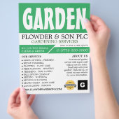 Moderner Kühne, Gartenservice, Gartenbauer Flyer (Hand)