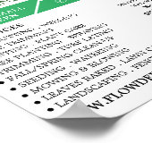 Moderner Kühne, Gartenservice, Gartenbauer Poster (Ecke)