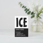 Moderner Kühne, Hockeyspieler, Hockeytrainer Visitenkarte (Stehend Vorderseite)