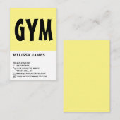 Moderner Kühne, Personal Trainer, Gym Instructor Visitenkarte (Vorne/Hinten)