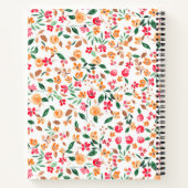 moderner, kühner Herbstfarbenname Notizblock (Rückseite)