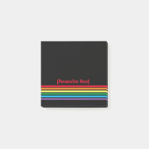 Moderner, kühner Regenbogen auf schwarzem Hintergr