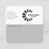Moderner Kunde Vielen Dank Square Business Card Quadratische Visitenkarte (Rückseite)