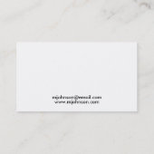 Moderner kundengerechter Kohlenstoff-Faser-Effekt Visitenkarte (Rückseite)