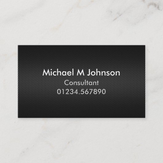 Moderner kundengerechter Kohlenstoff-Faser-Effekt Visitenkarte (Vorderseite)