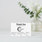 Moderner Kundenwunsch Visitenkarte (Stehend Vorderseite)