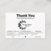 Moderner Kundenwunsch Visitenkarte (Vorderseite)