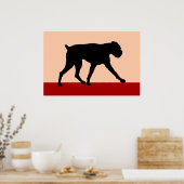 Moderner Kunst Boxerhund Poster (Küche)