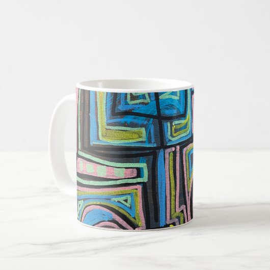 Moderner Kunstkaffee Kaffeetasse (Vorderseite Links)