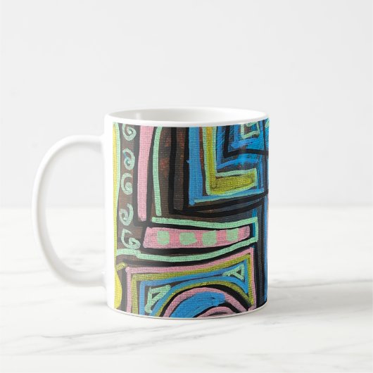 Moderner Kunstkaffee Kaffeetasse (Links)