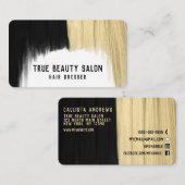 Moderner Künstlerischer Blonde Visitenkarte (Vorne/Hinten)