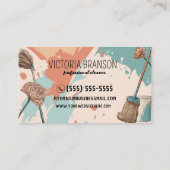 Moderner Künstlerischer Farbschlauch Beruflich Cle Visitenkarte (Rückseite)