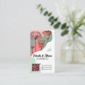 Moderner Künstlerischer Farbschlauch Beruflich Cle Visitenkarte (Stehend Vorderseite)