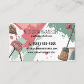 Moderner Künstlerischer Farbschlauch Beruflich Cle Visitenkarte (Rückseite)