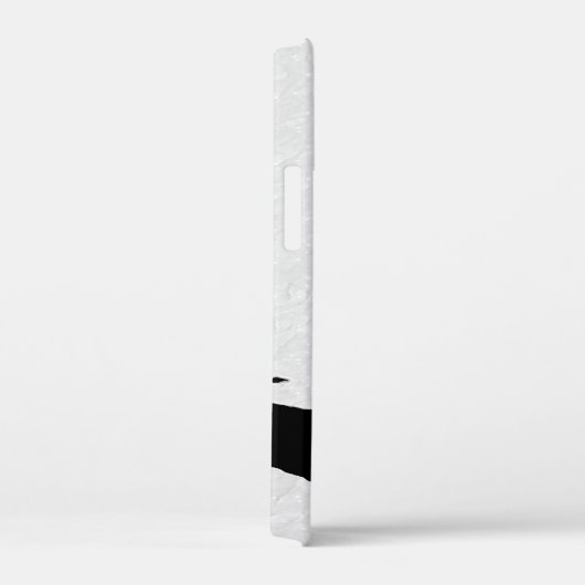 Moderner Künstlerischer Schwarz-weißer Pinguin Case-Mate iPhone Hülle (Rückseite / Rechts)