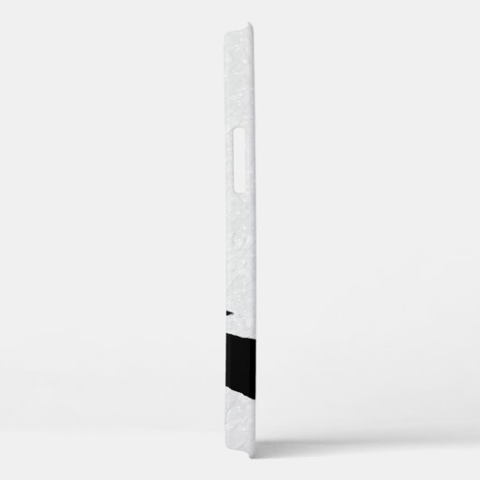 Moderner Künstlerischer Schwarz-weißer Pinguin Case-Mate iPhone Hülle (Rückseite / Rechts)