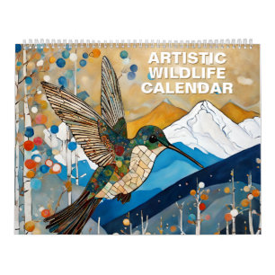 Moderner künstlerischer Tierkalender Kalender