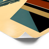 Moderner Kunstmann aus dem Mittelalter Poster (Ecke)