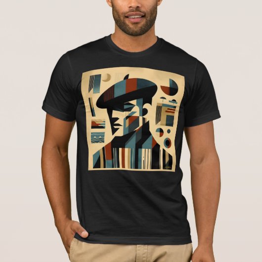 Moderner Kunstmann aus dem Mittelalter T-Shirt (Vorderseite)