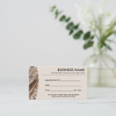 Moderner Kupfer- und Goldsalon-Wellness-Center Terminkarte (Stehend Vorderseite)