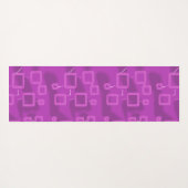 Moderner Kürbis auf Lila geometrische Yoga Mat Yogamatte (Rückseite (Horizontal))