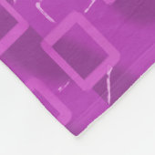 Moderner Kürbis auf lila geometrischer Fleece-Deck Fleecedecke (Ecke)