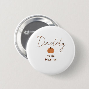 Moderner Kürbis Geschlechtsneutraler werdender Dad Button