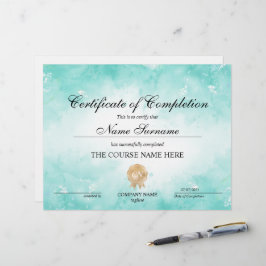 Moderner Kurs für Abschlusszertifikate