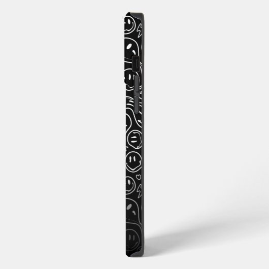 Moderner Lächeln Lächelnder Individuelle Name iPhone Hülle (Linke Seite)