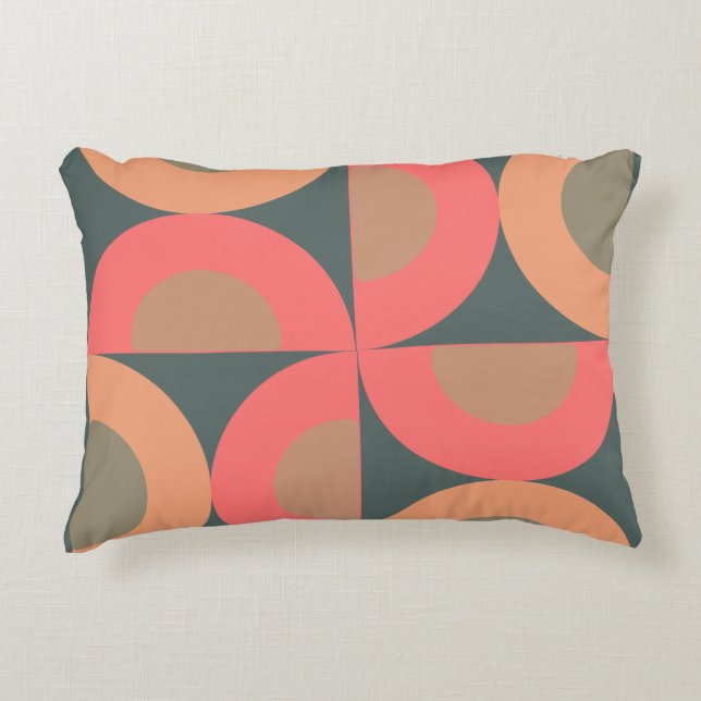 Moderner Lachs und Oliven aus dem Mittelalter Dekokissen (Vorderseite)