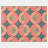 Moderner Lachs und Oliven aus dem Mittelalter Fleecedecke (Vorderseite (Horizontal))