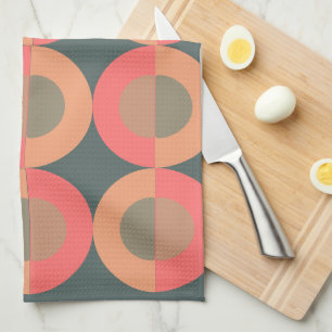 Moderner Lachs und Oliven aus dem Mittelalter Geschirrtuch