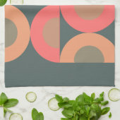 Moderner Lachs und Oliven aus dem Mittelalter Geschirrtuch (Gefaltet)