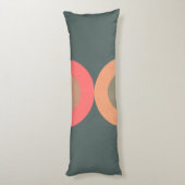 Moderner Lachs und Oliven aus dem Mittelalter Seitenschläferkissen (Rückseite (Vertikal))